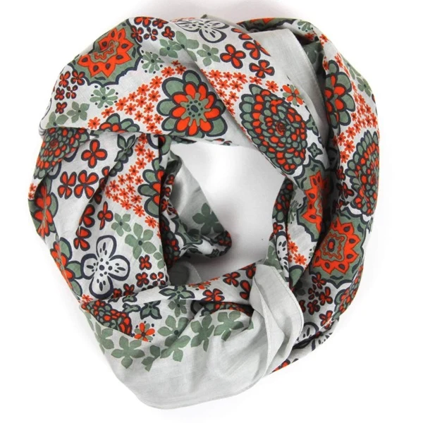 Foulard carré en coton bio - 100 x 100 cm