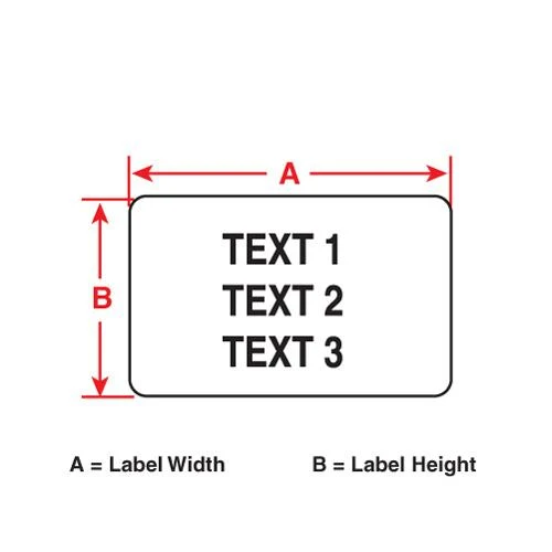 LABEL POLYESTER 4.00X1.00" 50/BOX WHITE