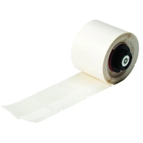 WIRE MARKER VINYL 1.50X1.50" 250/ROLL CLEAR/WHITE