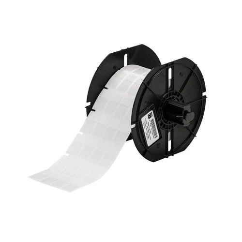 WIRE MARKER VINYL 1.00X0.50" 2500/ROLL CLEAR/WHITE