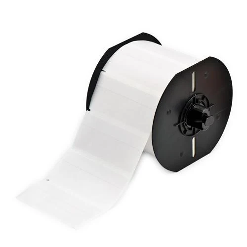 WIRE MARKER VINYL 1.437X0.8" 4000/ROLL CLEAR/WHITE