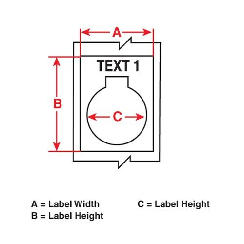 LABELS TAG CONTROL PANEL 1.20X1.50IN 100/ROLL WHITE