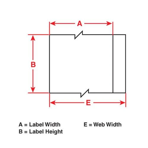 LABEL CARTRIDGE FOR 3/4IN X21FT PRINTER WHITE/BLACK