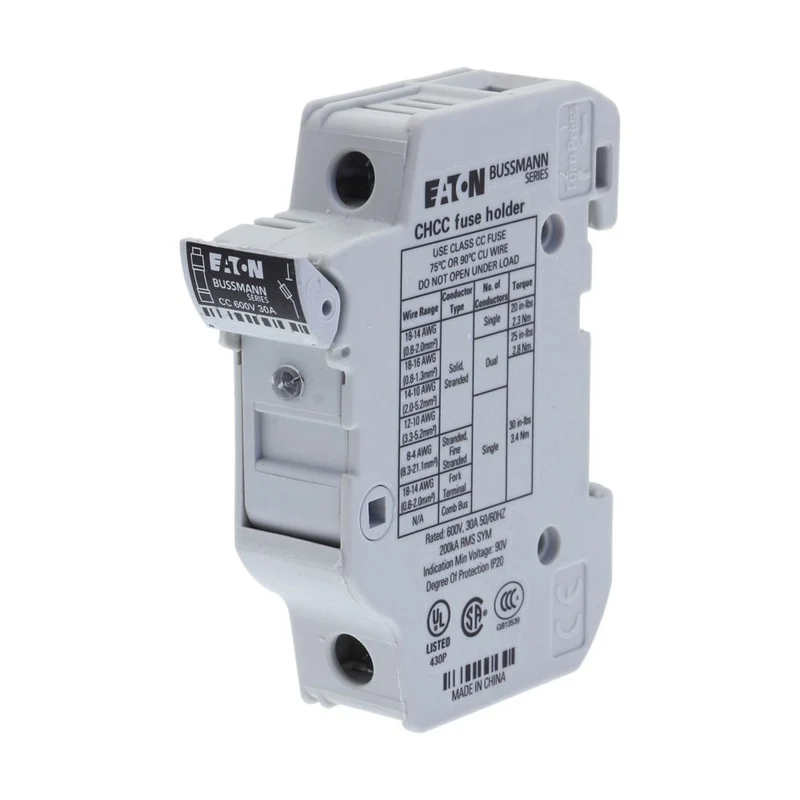 FUSE HOLDER CLASS CC INDICATOR 30A 600V 1P
