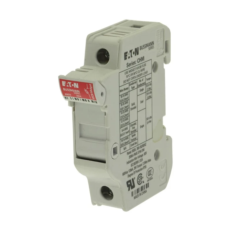 FUSE HOLDER MIDGET 1P 30A 600V FOR 10X38MM