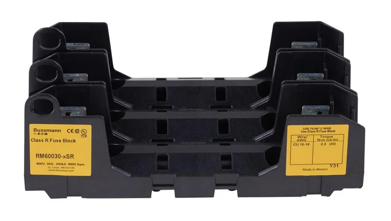 FUSE BLOCK CLASS R 30A 600V 3P