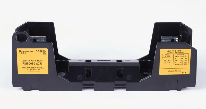 FUSE BLOCK CLASS R 60A 600V 1P