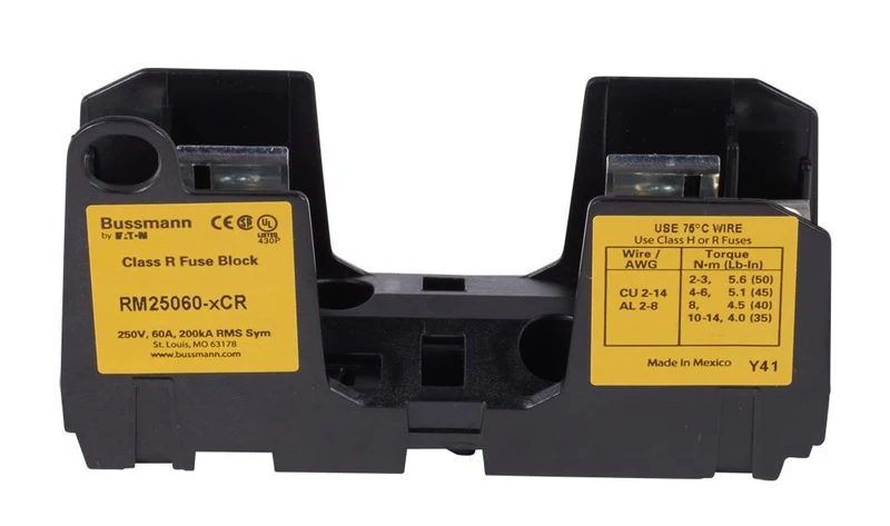 FUSE BLOCK CLASS R 60A 250V 1P