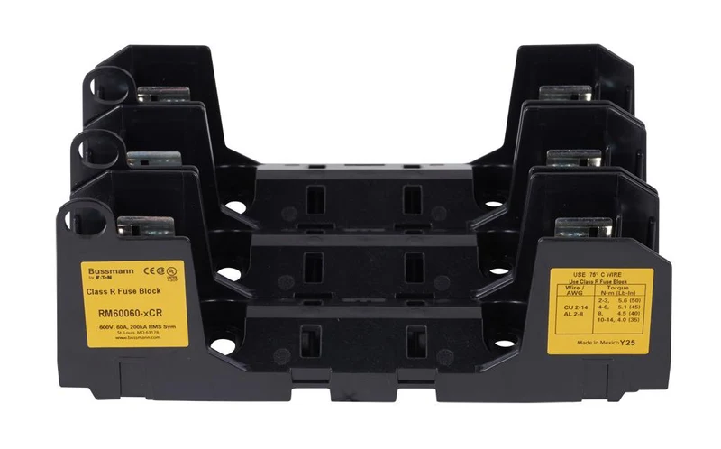 FUSE BLOCK CLASS R 60A 600V 3P