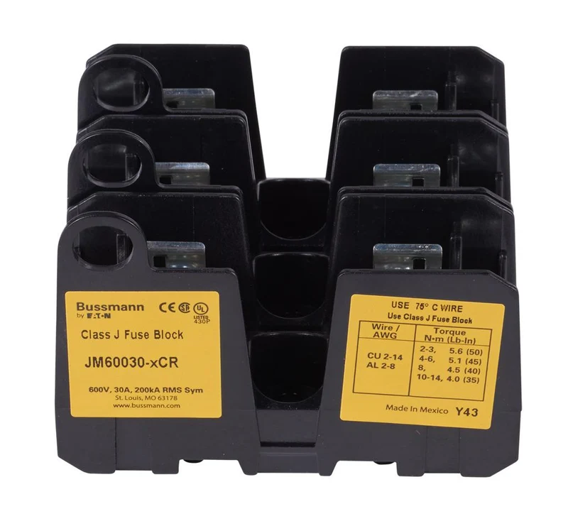 FUSE BLOCK CLASS J 30A 600V 3P