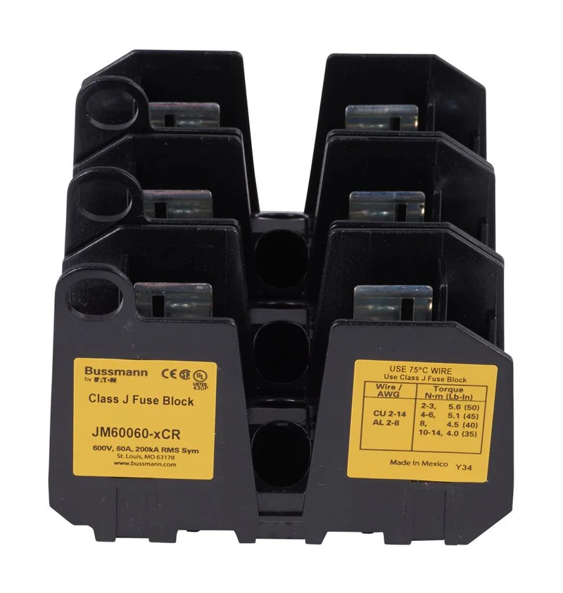 FUSE BLOCK CLASS J 60A 600V 3P