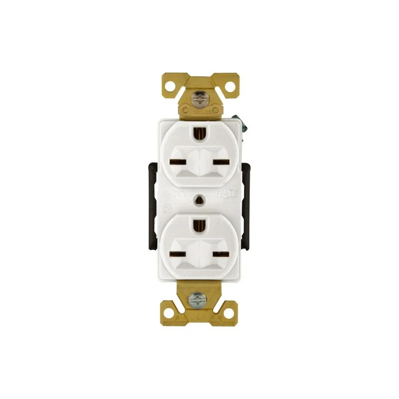 RECEPTACLE DUPLEX 15A 2P 250V WHITE