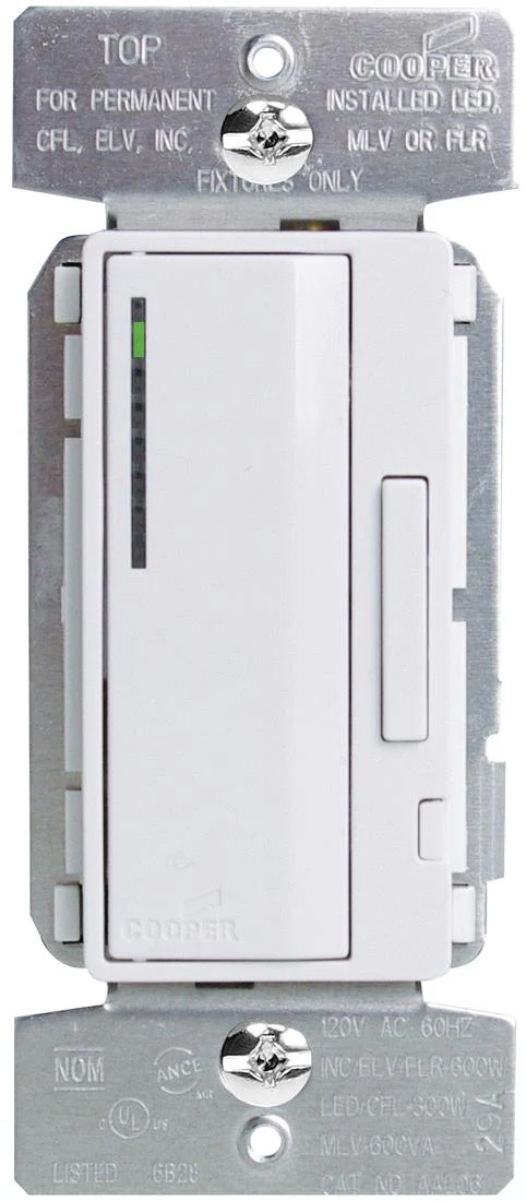 SMART DIMMER ALL-LOAD 1P W/COLOR CHANGE KIT WHT/BLK/IVY