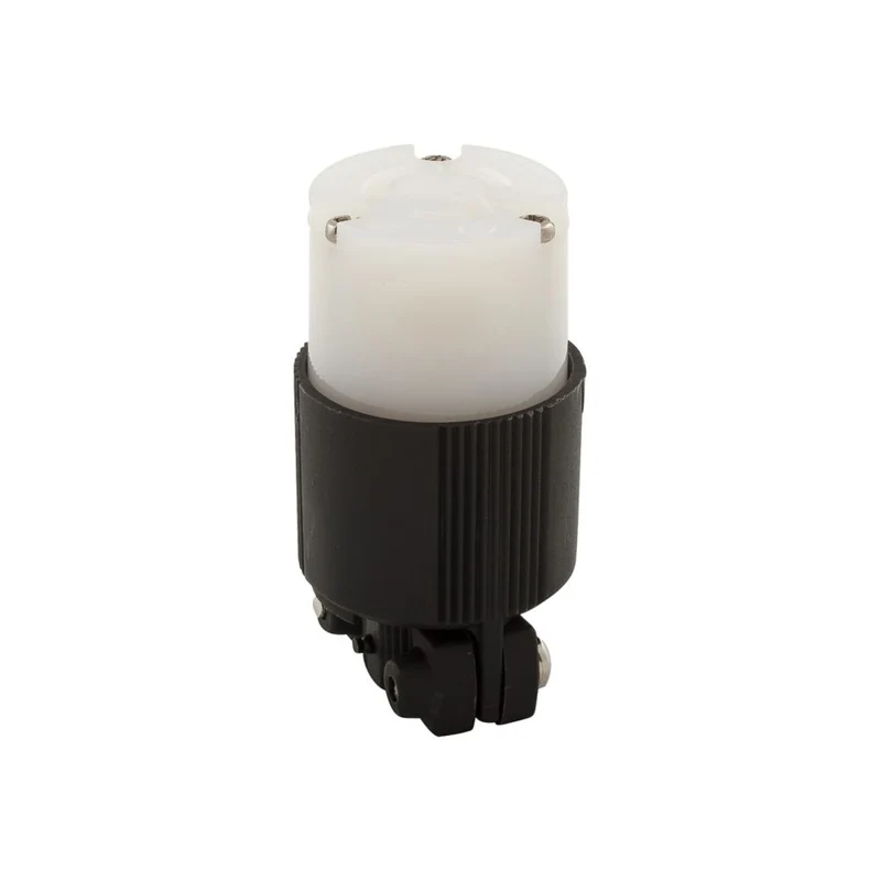 CONNECTOR LOCKING BLADE SINGLE 15A 2P 3W 125V BLACK