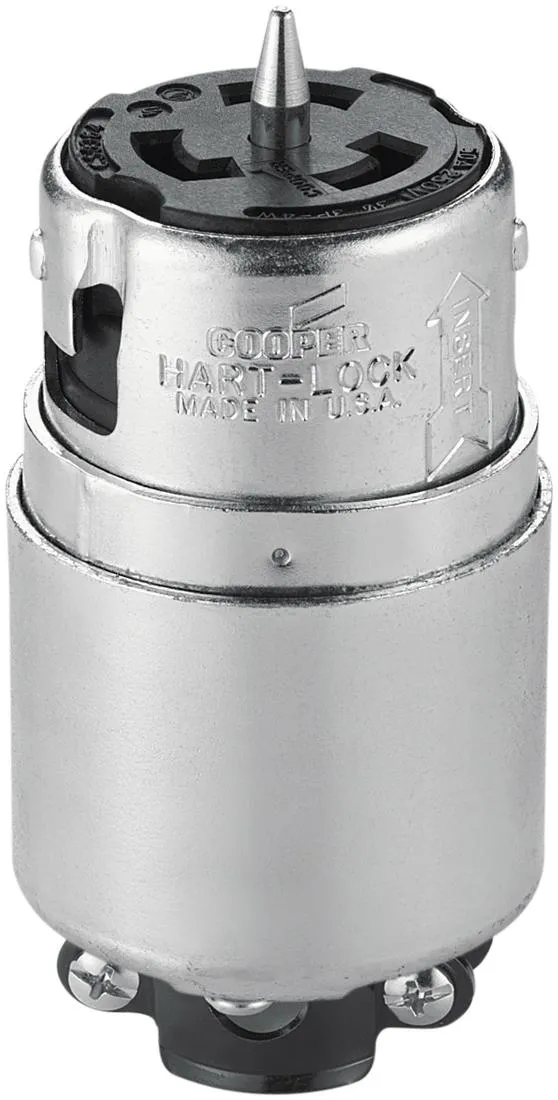 CONNECTOR LOCKING 50A 3PH 3P 4W 250V BLACK