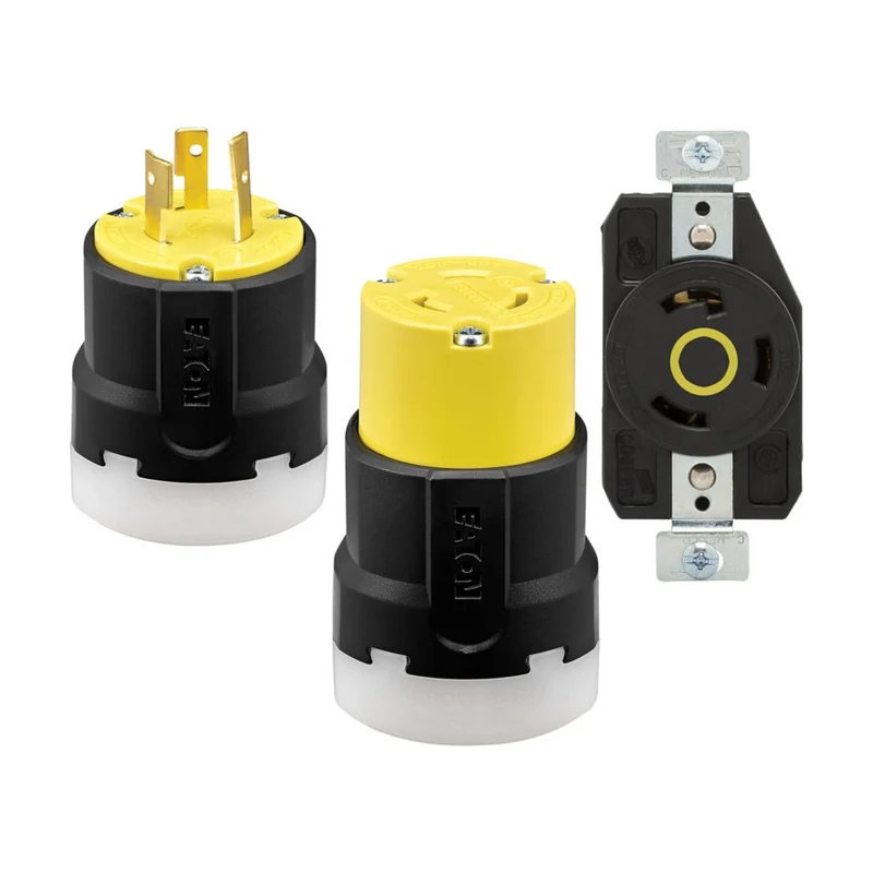 PLUG LOCKING 20A 2P 3W 125V YELLOW/BLACK