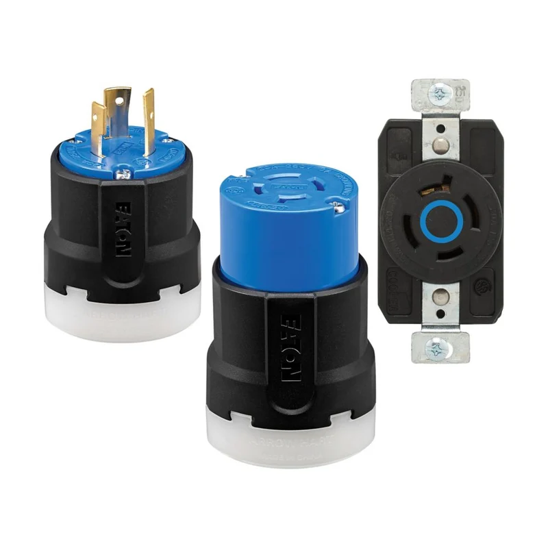 PLUG LOCKING 30A 3P 3PH 4W 250V BLACK/BLACK
