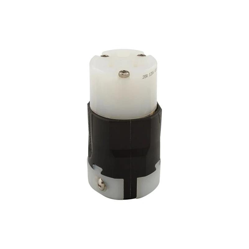CONNECTOR 20A 2P 3W 125V BLACK/WHITE