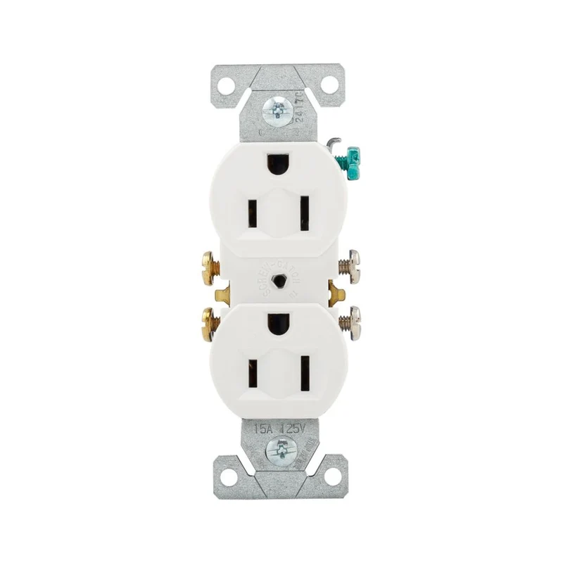 RECEPTACLE DUPLEX 15A 125V WHITE
