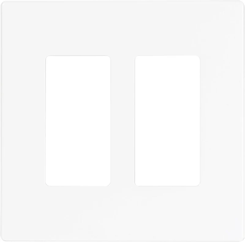 WALLPLATE DECO 2G STANDARD SCREWLESS WHITE