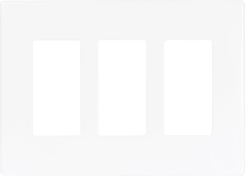 WALLPLATE DECO 3G STANDARD SCREWLESS WHITE