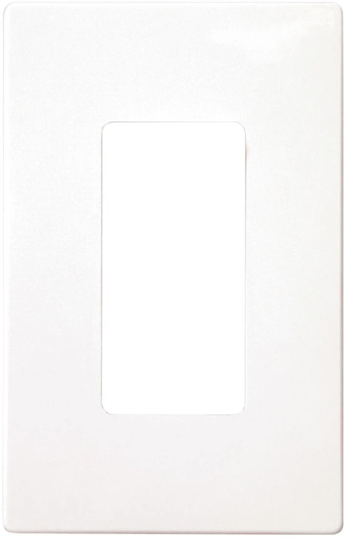 WALLPLATE DECO 1G STANDARD SCREWLESS WHITE