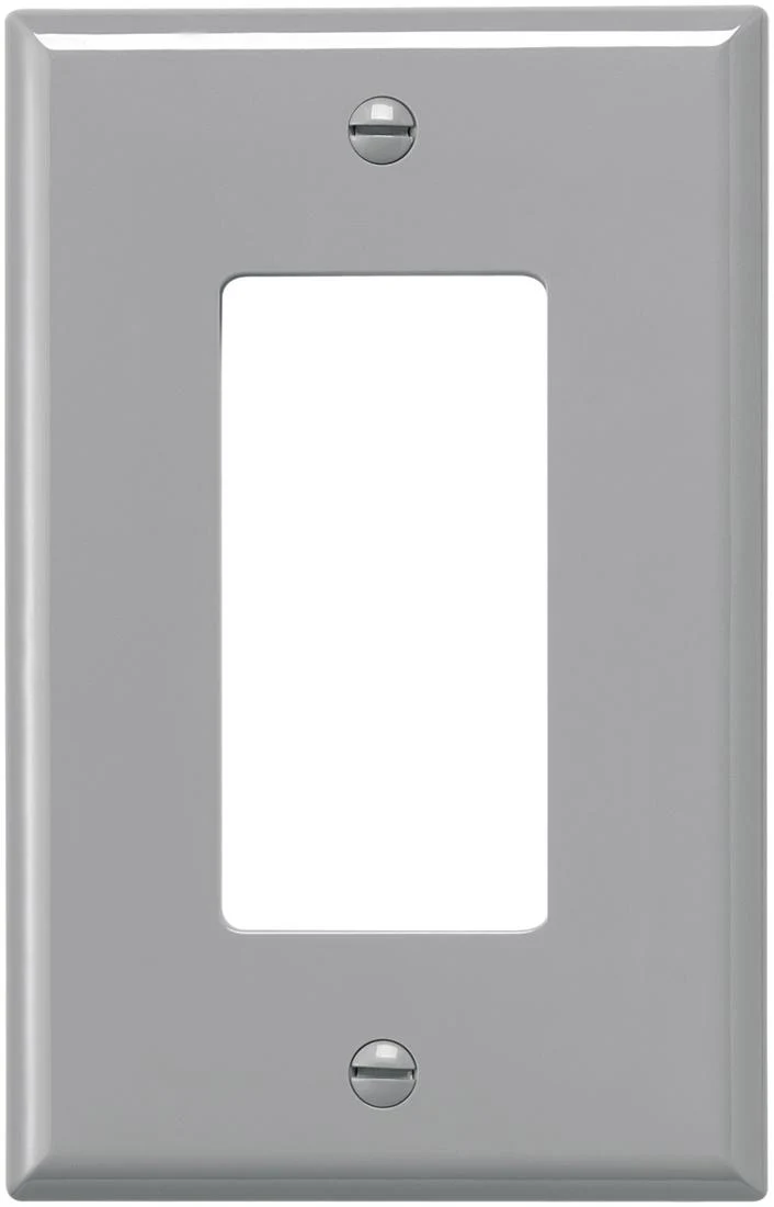 WALLPLATE 1G DECO MIDWAY GRAY