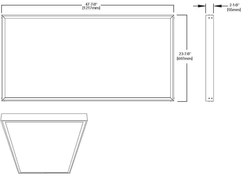 FRAME KIT 2'X4' TROFFER DRYWALL