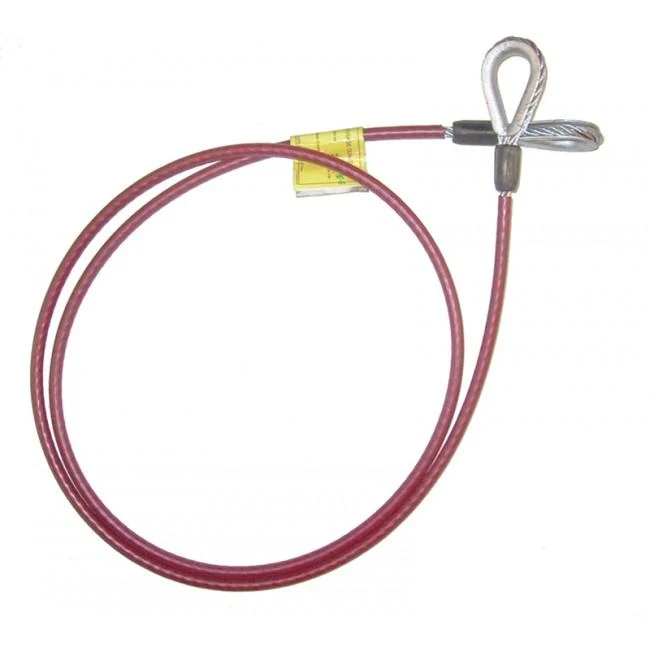LANYARD 6' WIRE ROPE THIMBLE EYE EACH END