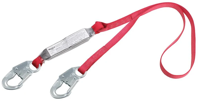 LANYARD 6' SHOCK ABSORBING SNAP HOOK EACH END