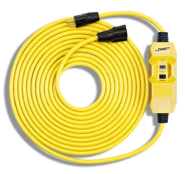 EXTENSION CORD SET GFCI 15A 120V 2' YELLOW