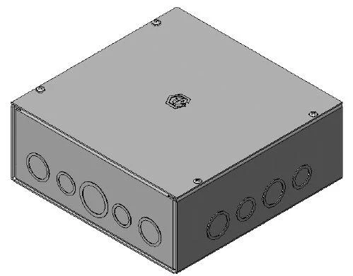 Electrical Enclosure Screwed Cover NEMA 1 6X6X4" D-S-060604