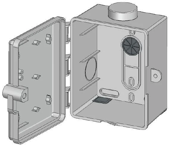 PLASTIC TELEPHONE ENCLOSURE SURFACE "BC TELEPHONE"