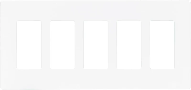 WALLPLATE 5G DECO MIDWAY WHITE