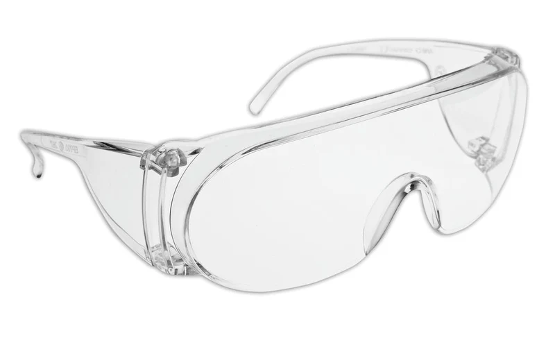 SAFETY GLASSES CLEAR FRAME CLEAR LENS