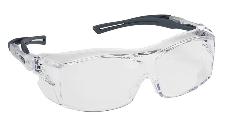 OTG SAFETY GLASSES - Black Temple, Clear Lens and 4A Coating