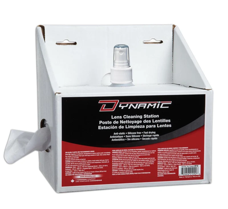 DISPOSABLE LENS CLEANING STATION 8OZ LIQ + 2 BOX TISSUES