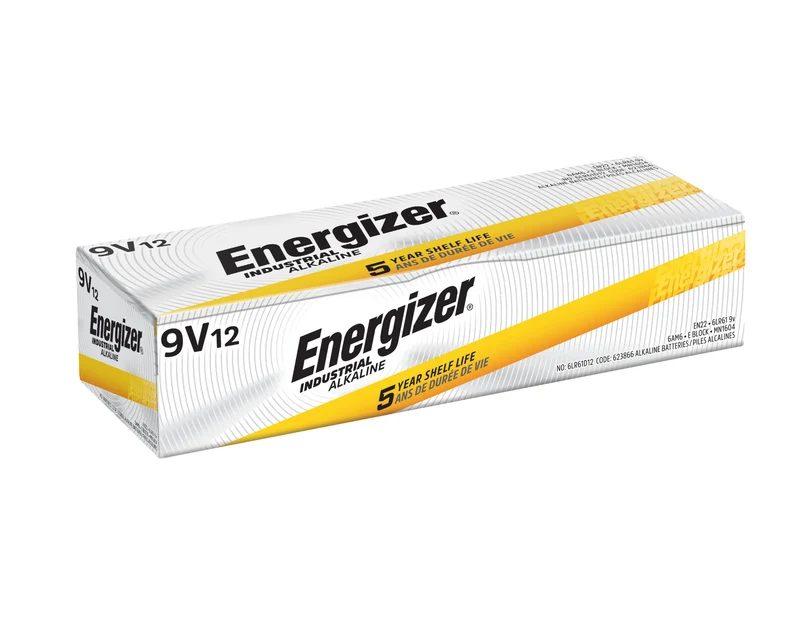 BATTERY 9V INDUSTRIAL ALKALINE