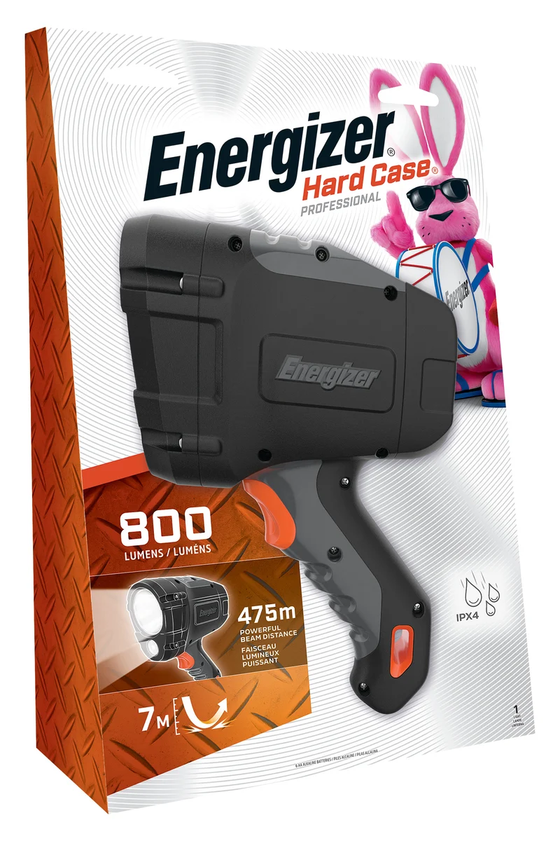 FLASHLIGHT LED HARD CASE 500LM 6 AA BATTERIES INCLUDED