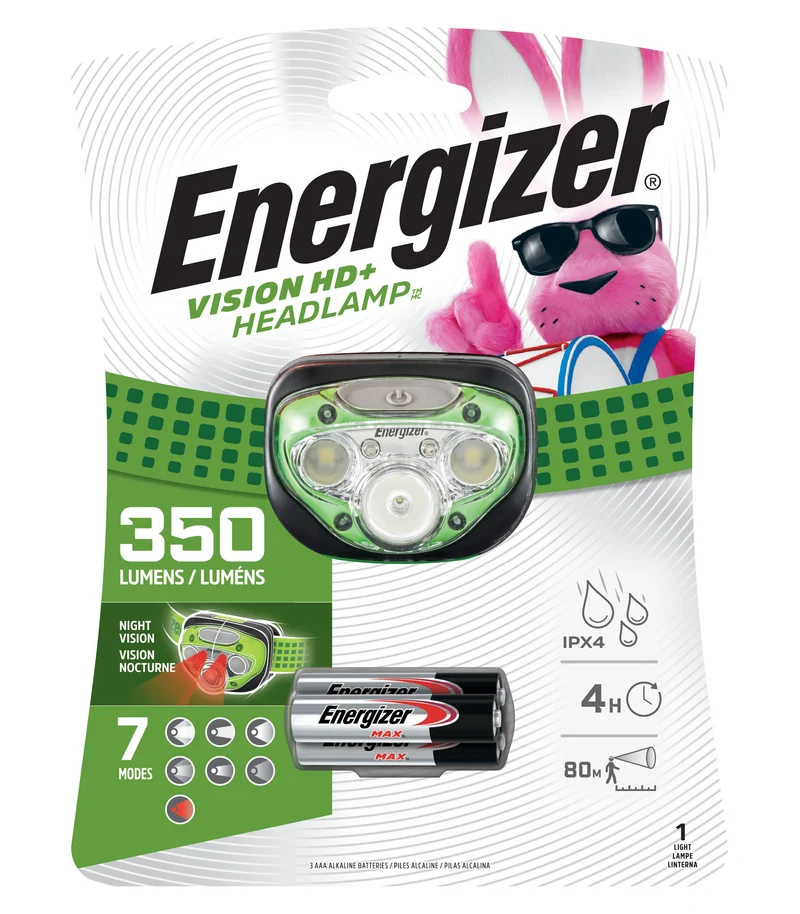 HEADLIGHT LED 200LM 3 AAA BATTERIES INCLUDED