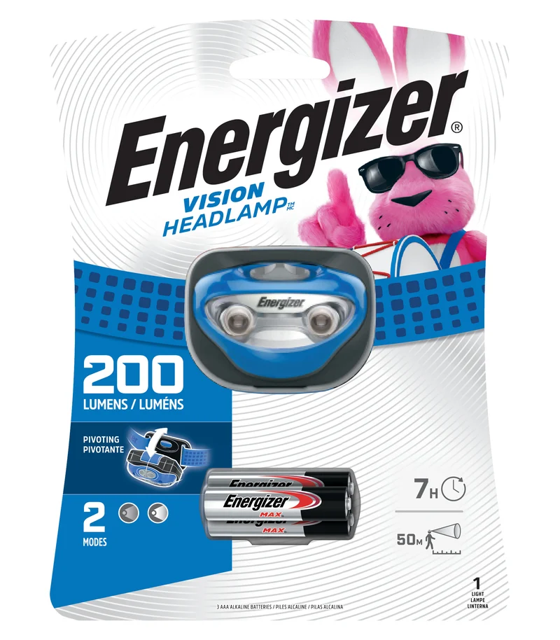 HEADLIGHT LED 80LM 3 AAA BATTERIES INCLUDED