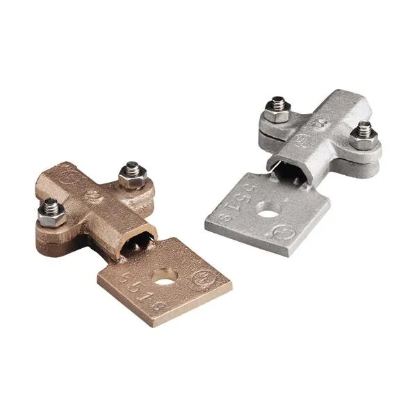 BONDING LUG 7/16" HOLE #4/0 COPPER WIRE CAST BRASS BARE