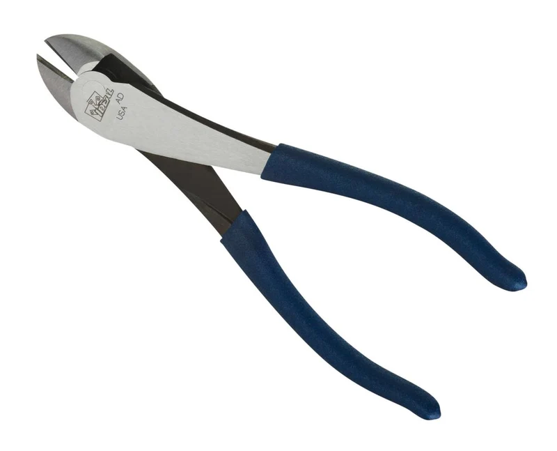 DIAGONAL-CUTTING PLIERS W/ANGLED HEAD 8"