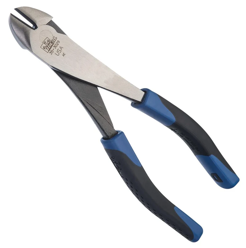 DIAGONAL-CUTTING PLIERS W/ANGLED HEAD 8"