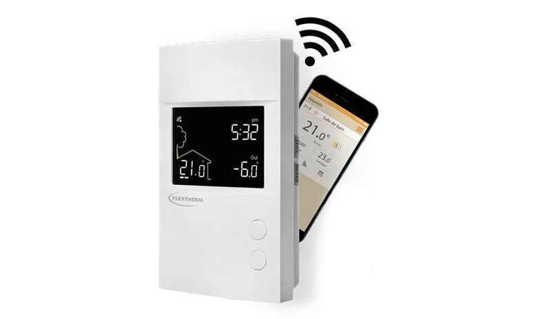 THERMOSTAT PROGRAMMABLE GFCI 1800/3600W 120/240V WI-FI