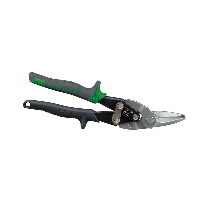 SNIP FOR AVIATION RIGHT CUTTING 10-1/16IN LGTH GREEN/BLAC