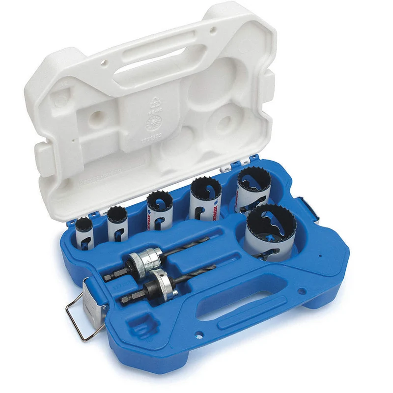 HOLE SAW BIMETAL KIT 10 PIECES 7/8 TO 2-1/2"