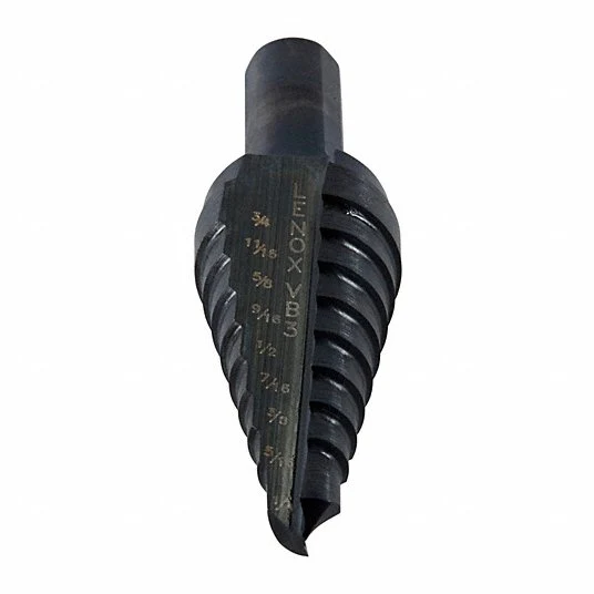 STEP DRILL BIT FROM 1/4" TO 3/4" VARI-BIT