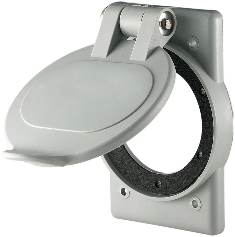 COVER 20 & 30A FLANGED INLET WEATHERPROOF NYLON