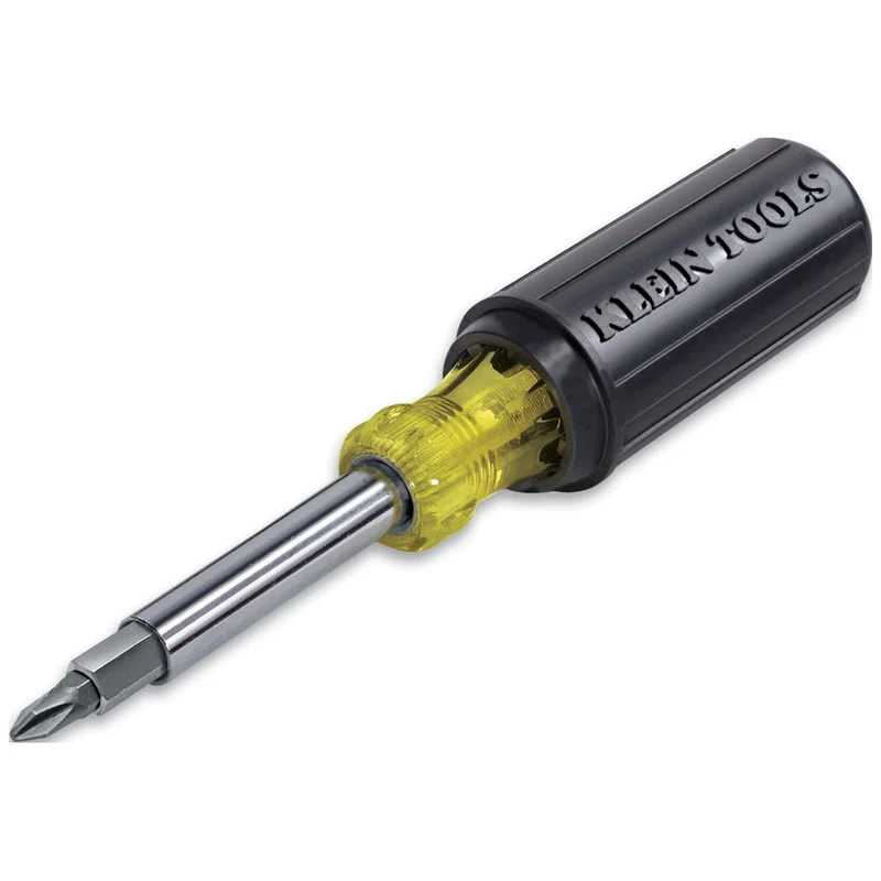 SCREWDRIVER 11-IN-1 WITH PHILLIPS/SLOTTED & SQUARE BITS